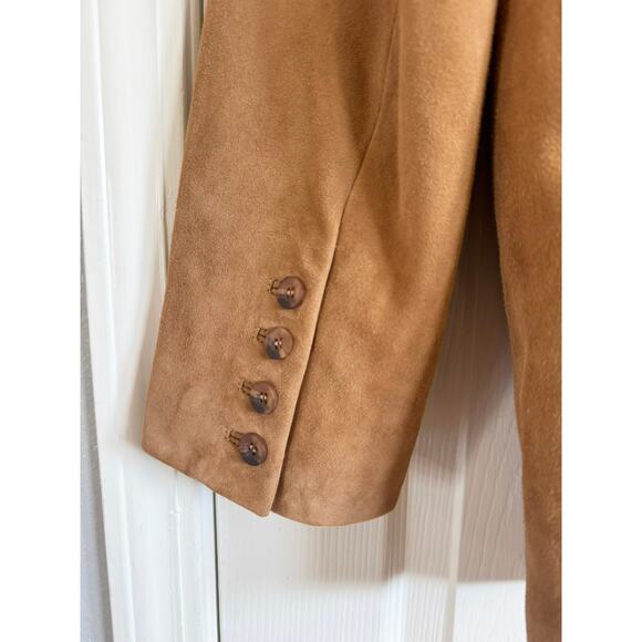 NWT REFORMATION Veda Leon Oversized Suede Blazer Pecan Medium M - Picture 9 of 10